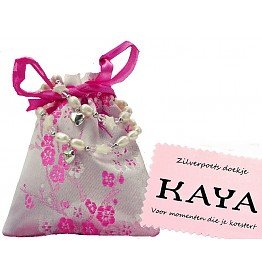 Kaya&nbsp;babyarmbandje&nbsp;&#039;Infinity Pink&#039; hoera! 1 jaar